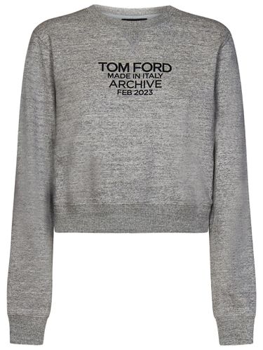 Logo Printed Crewneck Sweatshirt - Tom Ford - Modalova
