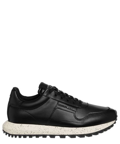 Emporio Armani Leather Sneakers - Emporio Armani - Modalova