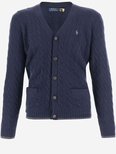 Wool And Cashmere Cardigan With Logo - Polo Ralph Lauren - Modalova