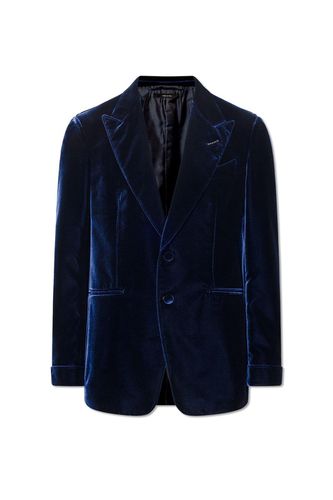 Single-breasted Velvet Jacket - Tom Ford - Modalova