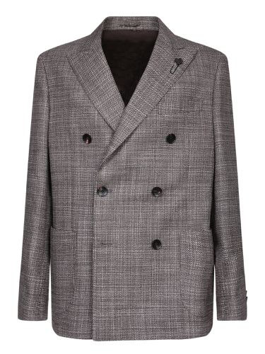 Wool-silk Jacket In Beige/ - Lardini - Modalova