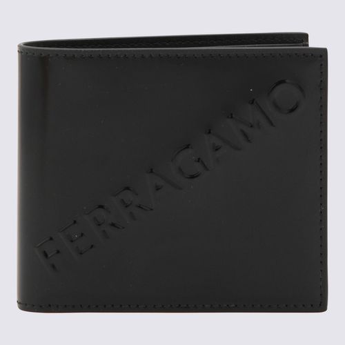 Black Leather 3d Logo Wallet - Ferragamo - Modalova