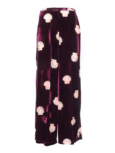 Forte_Forte Mother Of Pearl Printed Chic Velvet Trousers - Forte Forte - Modalova