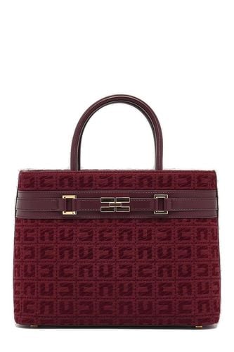 Monogram Jacquard Large Shopper Bag - Elisabetta Franchi - Modalova