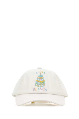 White Cotton Baseball Cap - Casablanca - Modalova