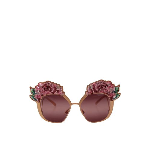 Rose Sequin Sunglasses - Dolce & Gabbana - Modalova