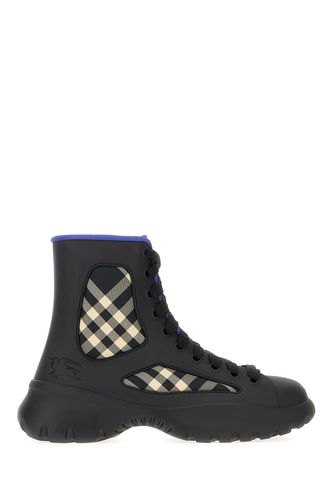 Burberry Black Rubber Boots - Burberry - Modalova