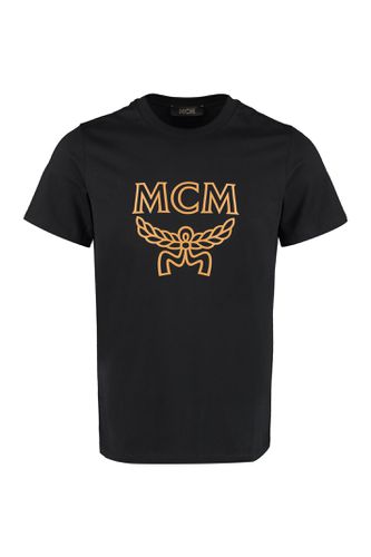 MCM Logo Cotton T-shirt - MCM - Modalova