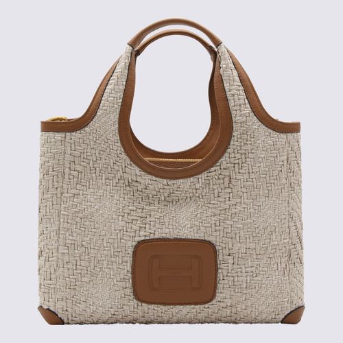 Hogan Natural Leather Tote Bag - Hogan - Modalova