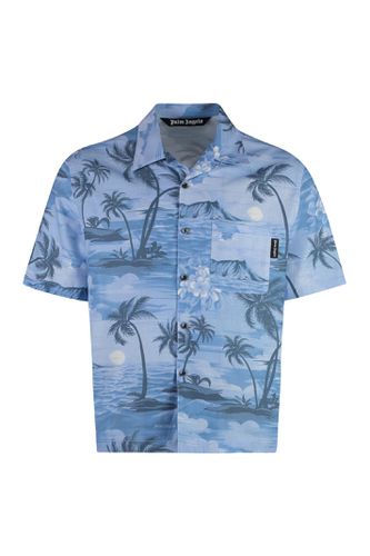 Blend Printed Cotton Shirt - Palm Angels - Modalova