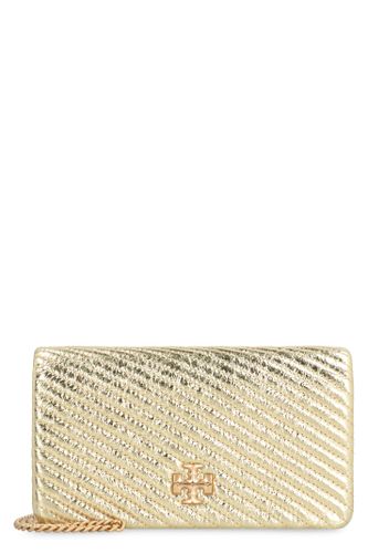 Kira Leather Wallet On Chain - Tory Burch - Modalova