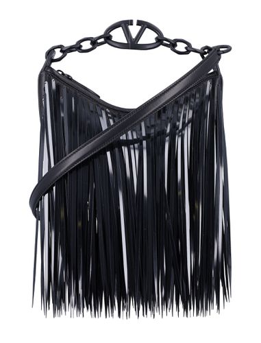 Vlogo Moon Mini Hobo Bag With Sequin Fringes - Valentino Garavani - Modalova