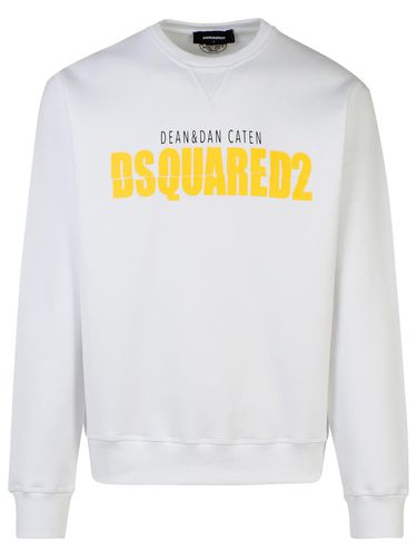 Dsquared2 White Cotton Sweatshirt - Dsquared2 - Modalova