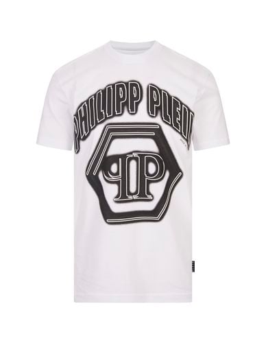 T-shirt With Logo And Lettering - Philipp Plein - Modalova