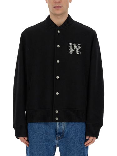 Palm Angels Varsity Monogram Jacket - Palm Angels - Modalova