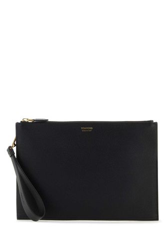 Tom Ford Black Leather Clutch - Tom Ford - Modalova