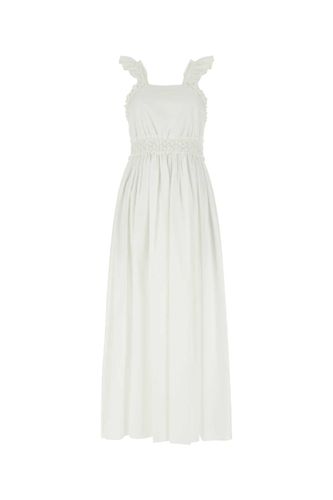 Chloé White Cotton Dress - Chloé - Modalova