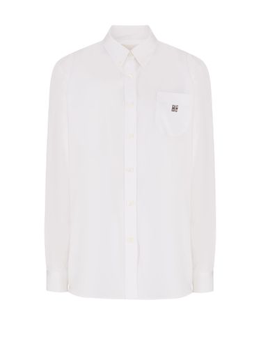 Cotton Shirt With Logo - Givenchy - Modalova