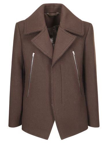 Zip Detailed Felted Jacket - Acne Studios - Modalova