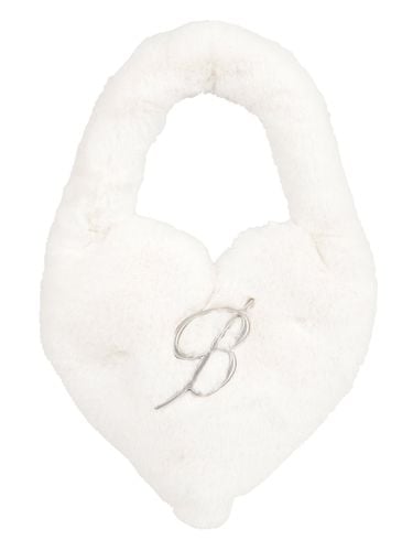 Heart Shape Fur Coated Shoulder Bag - Blumarine - Modalova