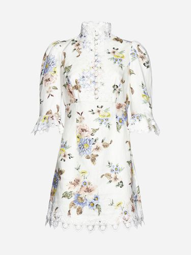 Floral Print Linen Mini Dress - Zimmermann - Modalova