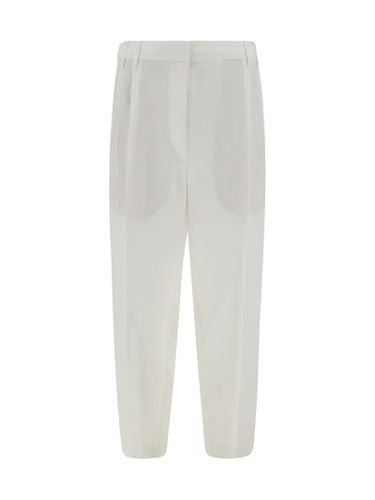 Linen Blend Trousers - Brunello Cucinelli - Modalova