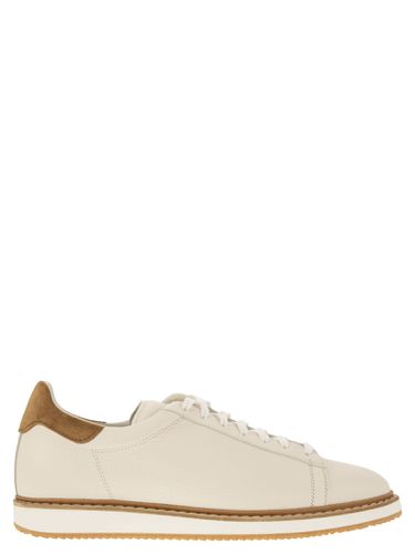 Calfskin Trainers With Grain - Brunello Cucinelli - Modalova