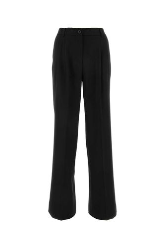 Black Stretch Wool Pant - Dolce & Gabbana - Modalova
