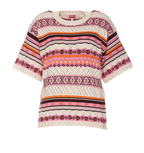 Kenzo Rose Cotton Sweater - Kenzo - Modalova