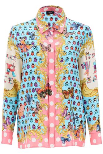 Versace Printed Silk Shirt - Versace - Modalova