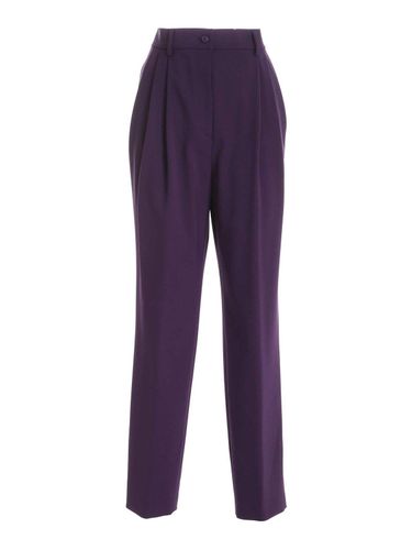 High Waisted Straight Pants - Alberta Ferretti - Modalova