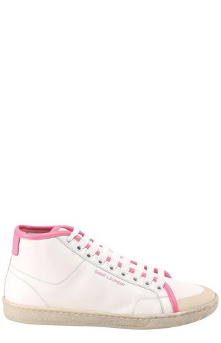 Saint Laurent Logo Mid-top Sneakers - Saint Laurent - Modalova