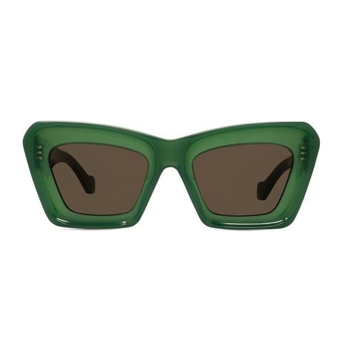 Lw40145i Anagram 96e Shiny Dark Green Sunglasses - Loewe - Modalova