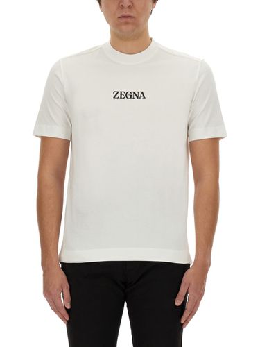 Zegna T-shirt With Logo - Zegna - Modalova
