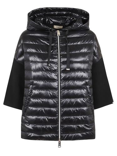 Hooded Quilted Nylon Down Jacket - Herno - Modalova