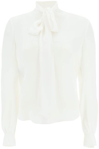 Moschino Silk Lavalliere Shirt - Moschino - Modalova