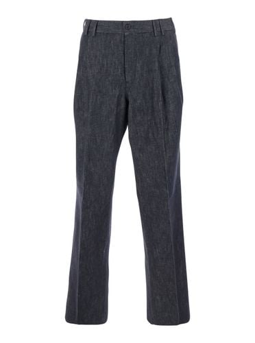 Tailored Pants With Pence In Cotton And Linen Blend Man - PT Torino - Modalova