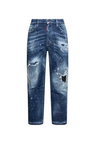 Medium Ripped Wash Bro Jeans - Dsquared2 - Modalova