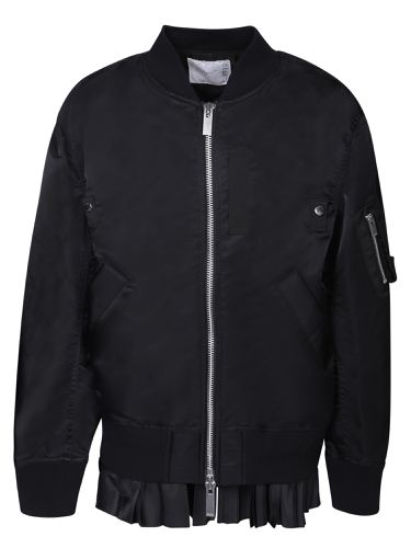 Sacai Twill Black Bomber Jacket - Sacai - Modalova