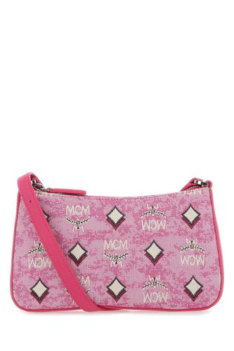 Embroidered Canvas Aren Crossbody Bag - MCM - Modalova