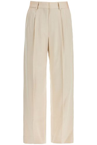 Ivory Viscose Pants With Embroidered Pocket - Blazé Milano - Modalova