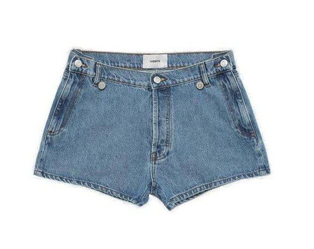 Button Detailed Denim Shorts - Coperni - Modalova