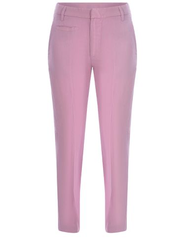 Trousers ariel 27inches Made Of Linen Blend - Dondup - Modalova