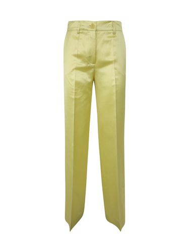 Satin, Viscose And Linen Trousers - Parosh - Modalova