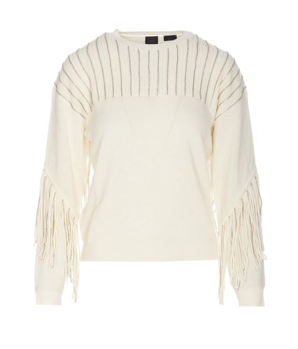 Pinko Fringe Strass Sweater - Pinko - Modalova