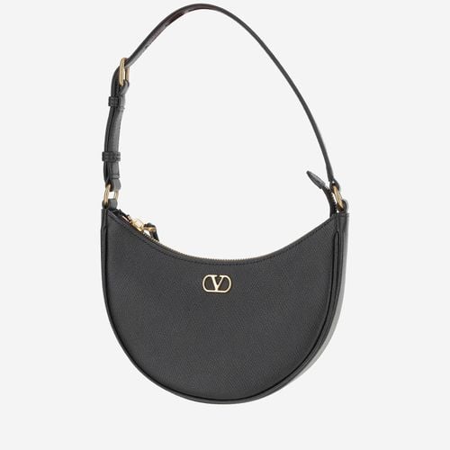 Mini Vlogo Signature Calfskin Hobo Bag - Valentino Garavani - Modalova