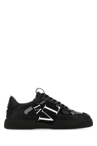 Black Leather Vl7n Sneakers - Valentino Garavani - Modalova