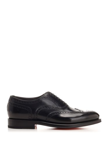 Santoni Oxford Brogue Lace-up Shoe - Santoni - Modalova