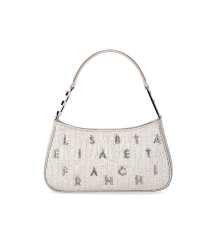 Logo Embellished Zipped Shoulder Bag - Elisabetta Franchi - Modalova