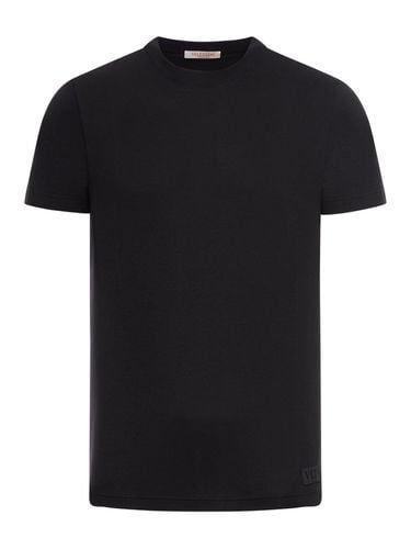 Crewneck Short-sleeved T-shirt - Valentino - Modalova